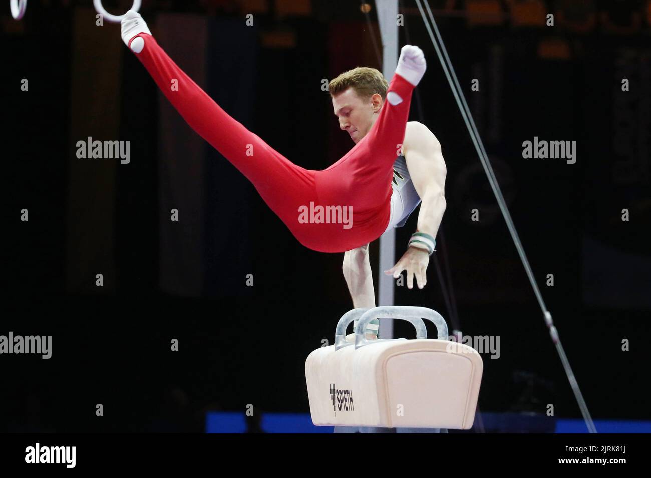 Nils Dunkel of Germany Bronze medal during the Artistic Gymnastics, Men ...