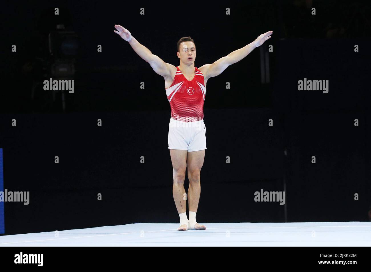 Ahmet Onder of Turkey during the Artistic Gymnastics, Men's Floor