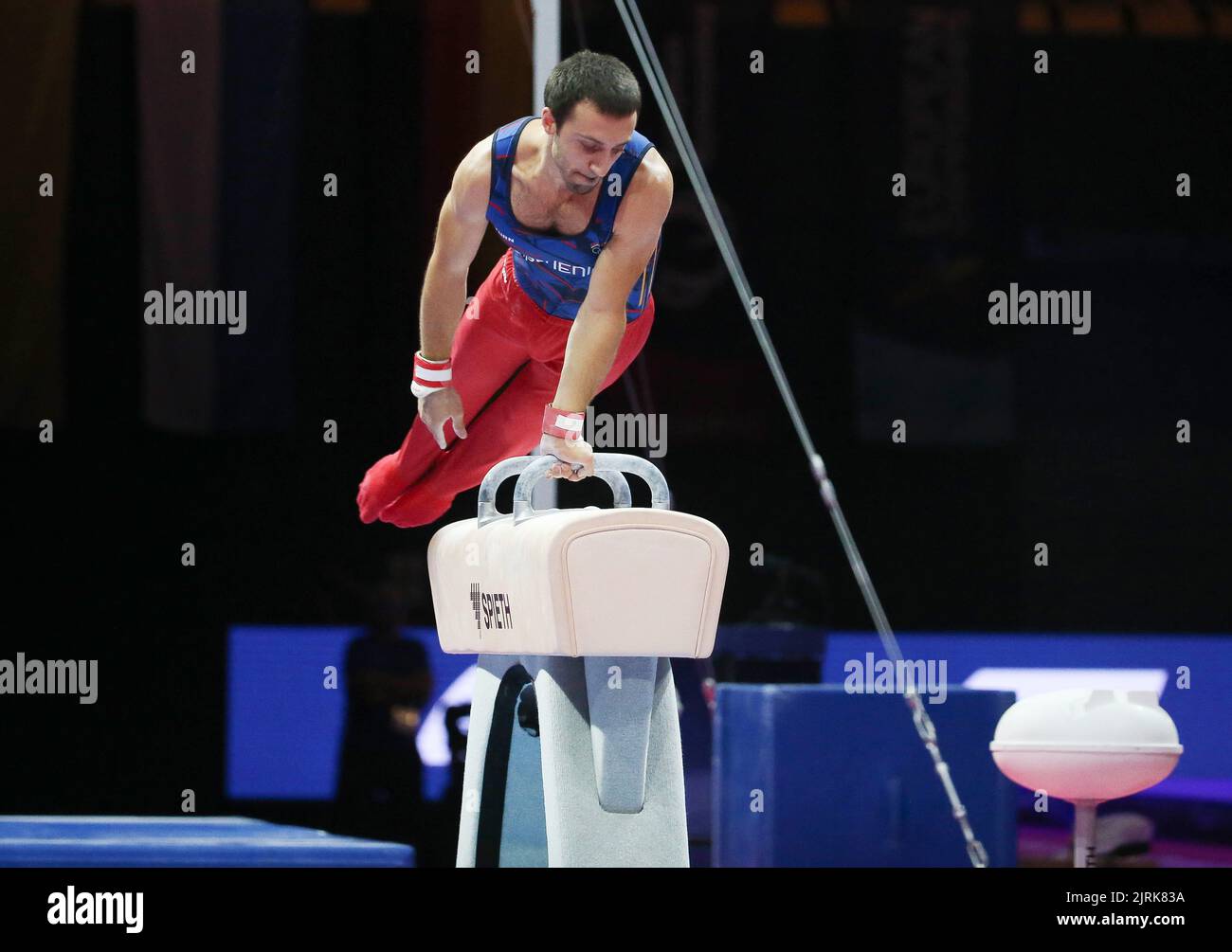 Artur Davtyan of Armenia during the Artistic Gymnastics, Men's Pommel Horse at the European Championships Munich 2022 on August 21, 2022 in Munich, Germany - Photo Laurent Lairys / DPPI Stock Photo