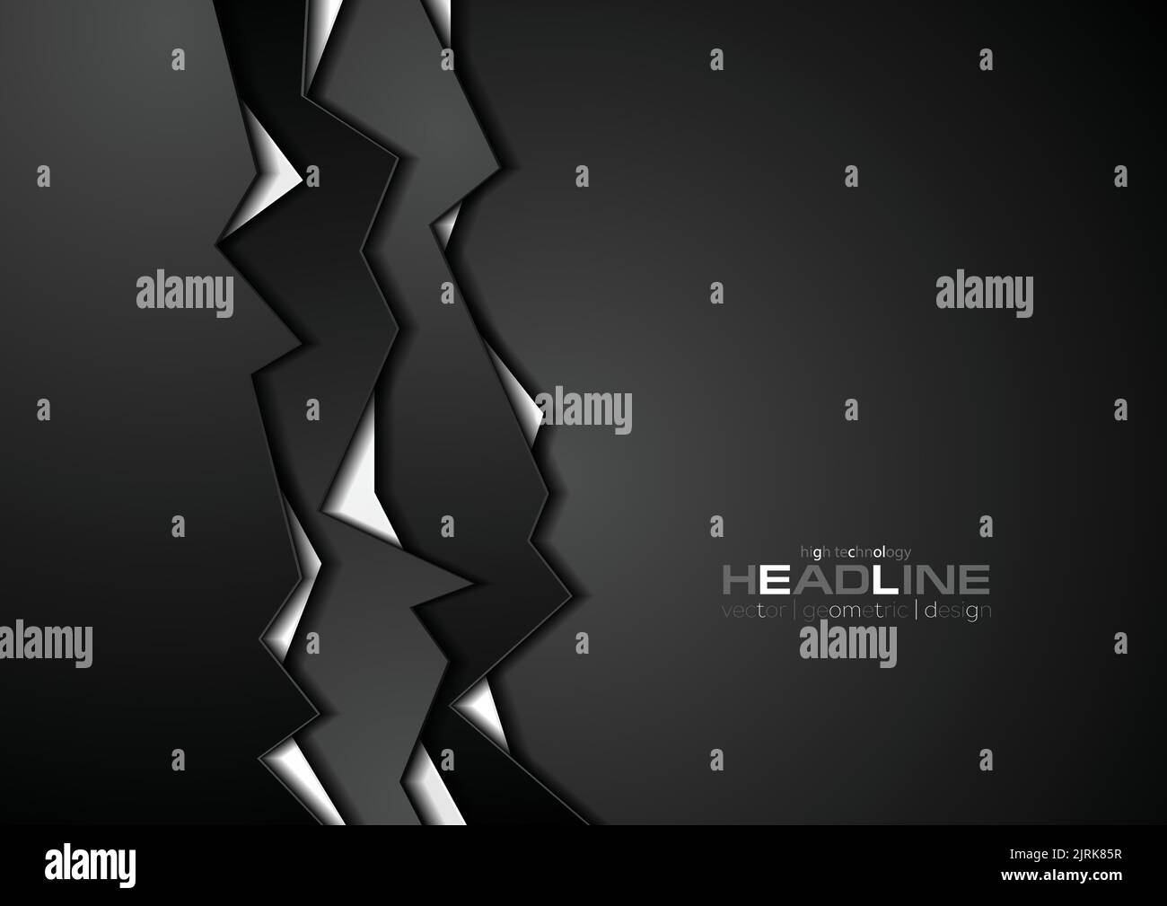 Black and white abstract corporate background. Vector design Stock ...