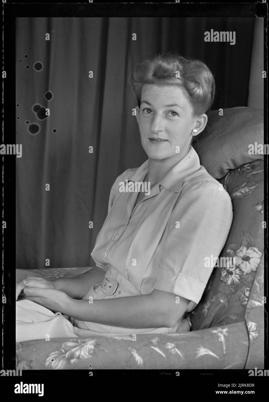 Peggy, March 1947, New Zealand, by J.W. ChapmanTaylor Stock Photo Alamy
