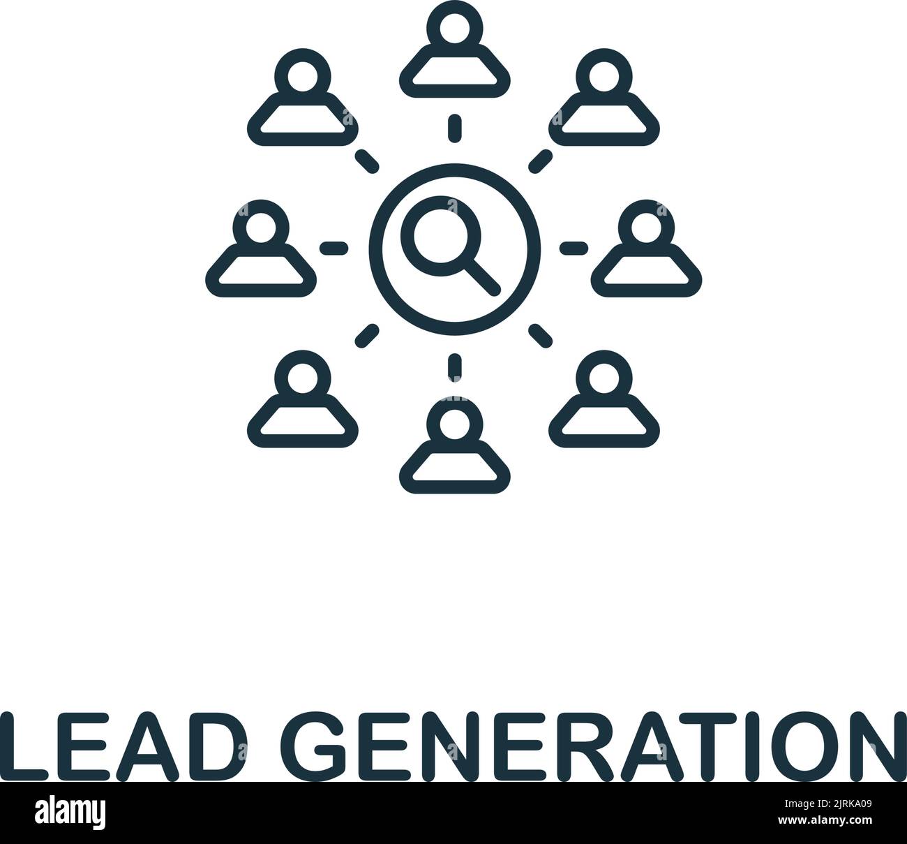 Lead Generation icon. Line simple icon for templates, web design and ...