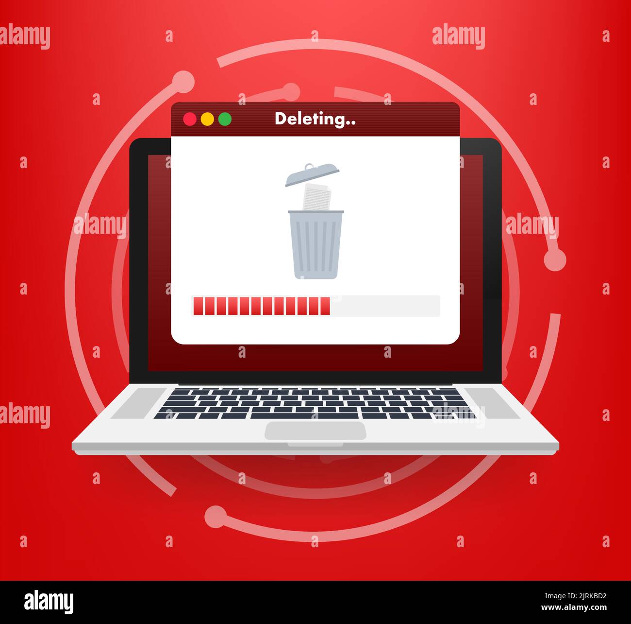 Process Delete file in paper. Remove document. Vector stock ...