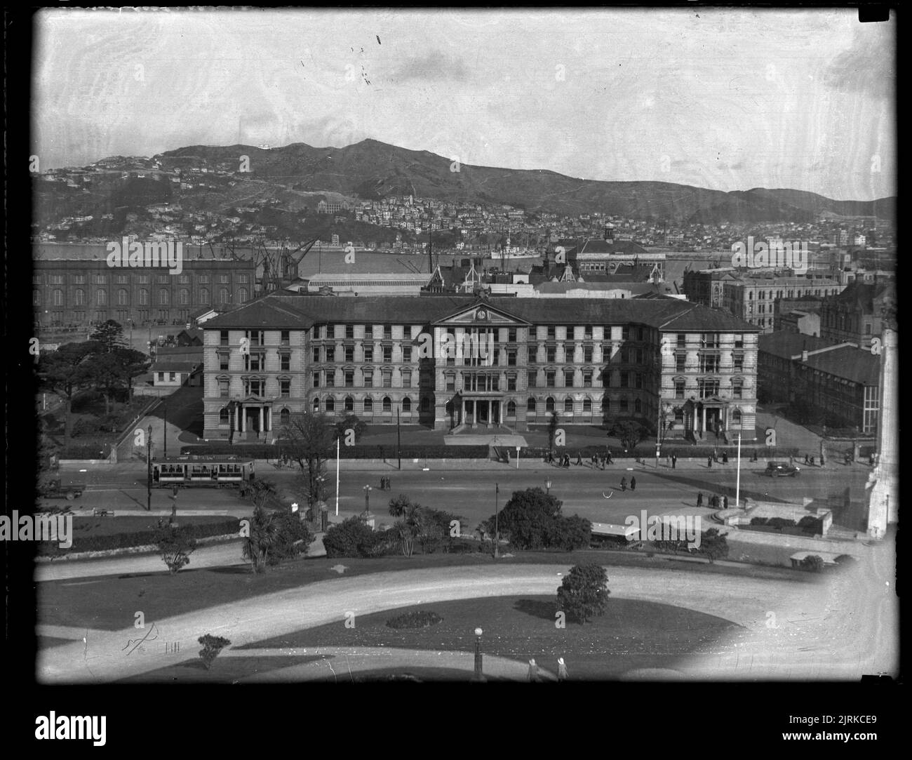 Old Government Buildings, Wellington, 1880-1925, New Zealand, maker unknown. Stock Photo