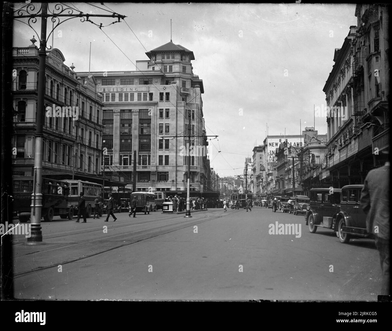 Queen Street, Auckland, 1927-1937, New Zealand, maker unknown. Stock Photo