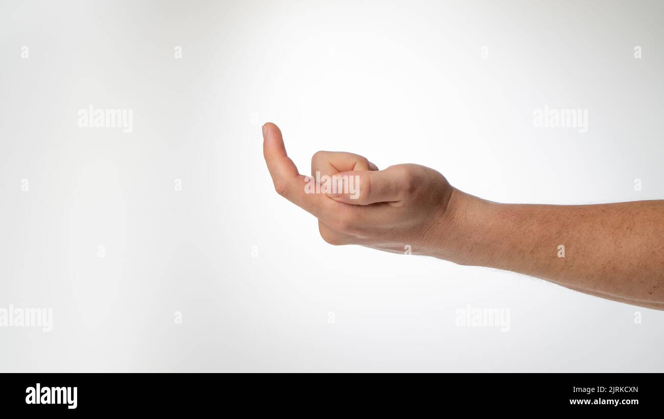 Hand gesture come to me hi-res stock photography and images - Alamy