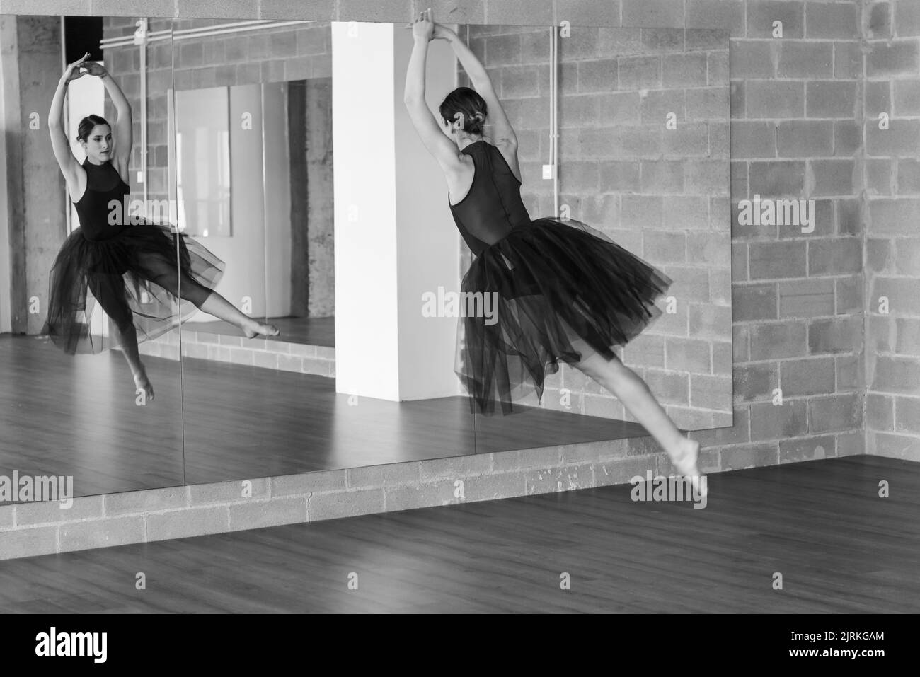 Black And White Young Ballerina Photography