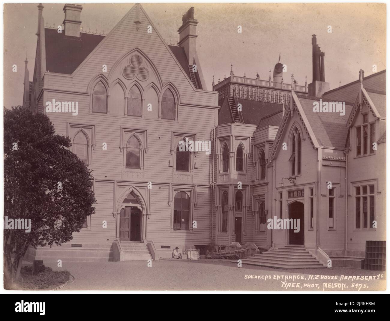 Speaker's Entrance, New Zealand House of Representatives, 1890s