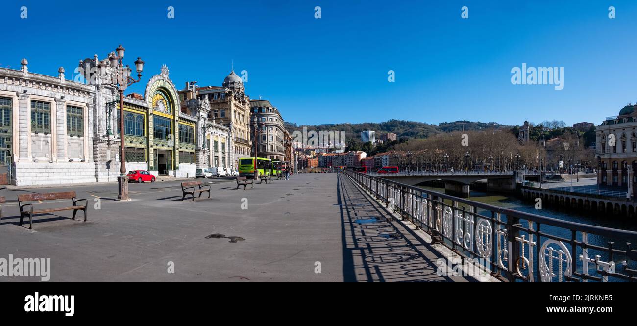 Panoramic View Of The Bilbao Train Station, Abando Indalecio Prieto, Of ...