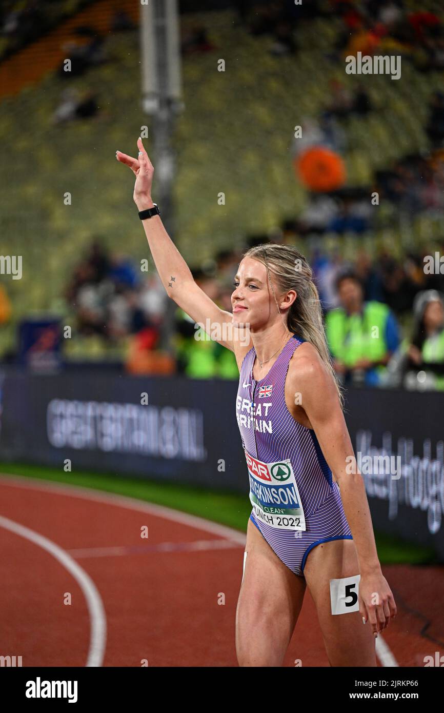 Tatjana Pinto running the 800 meters at the European Athletics