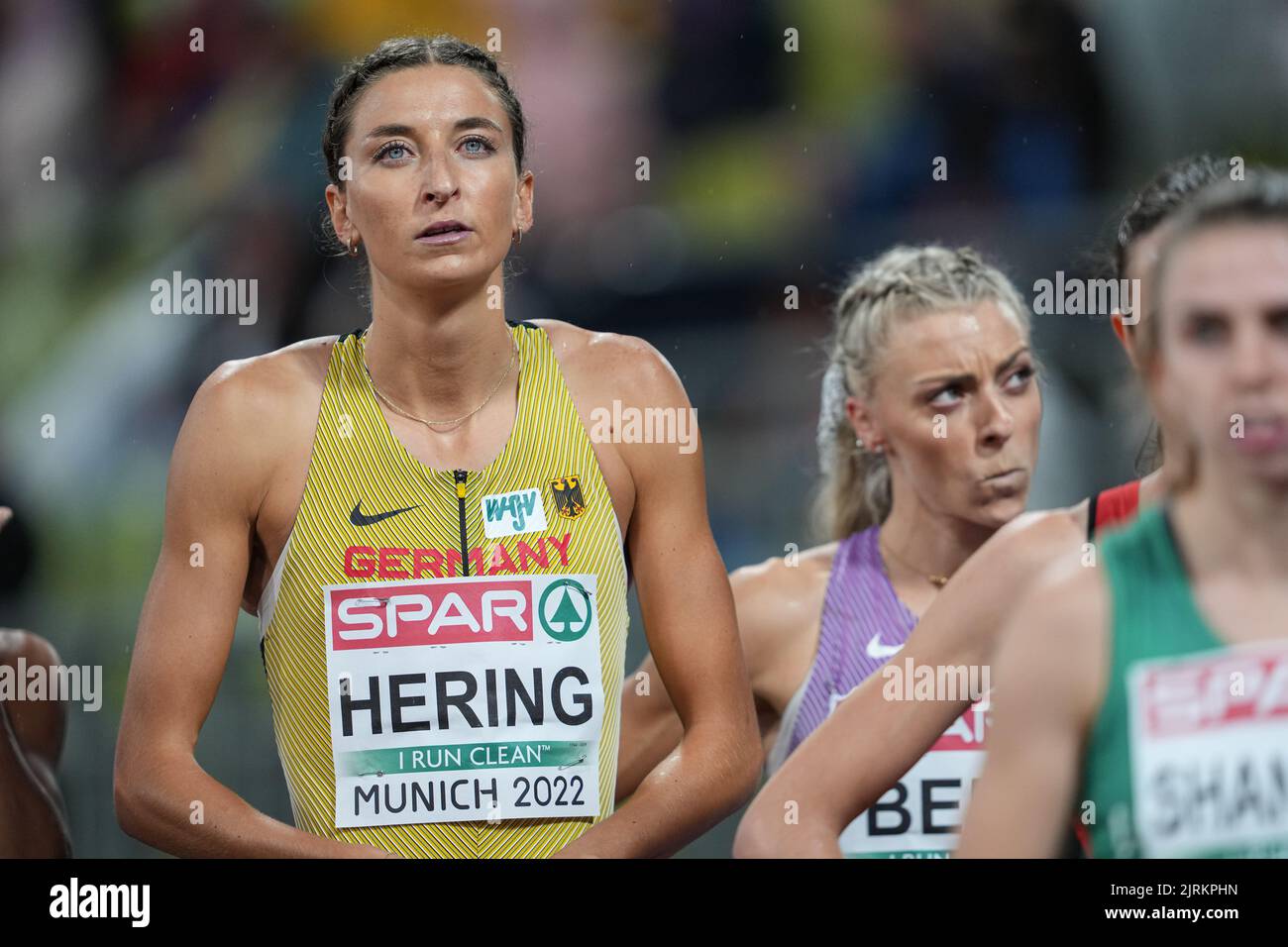 Christina Hering running the 800 meters at the European Athletics ...