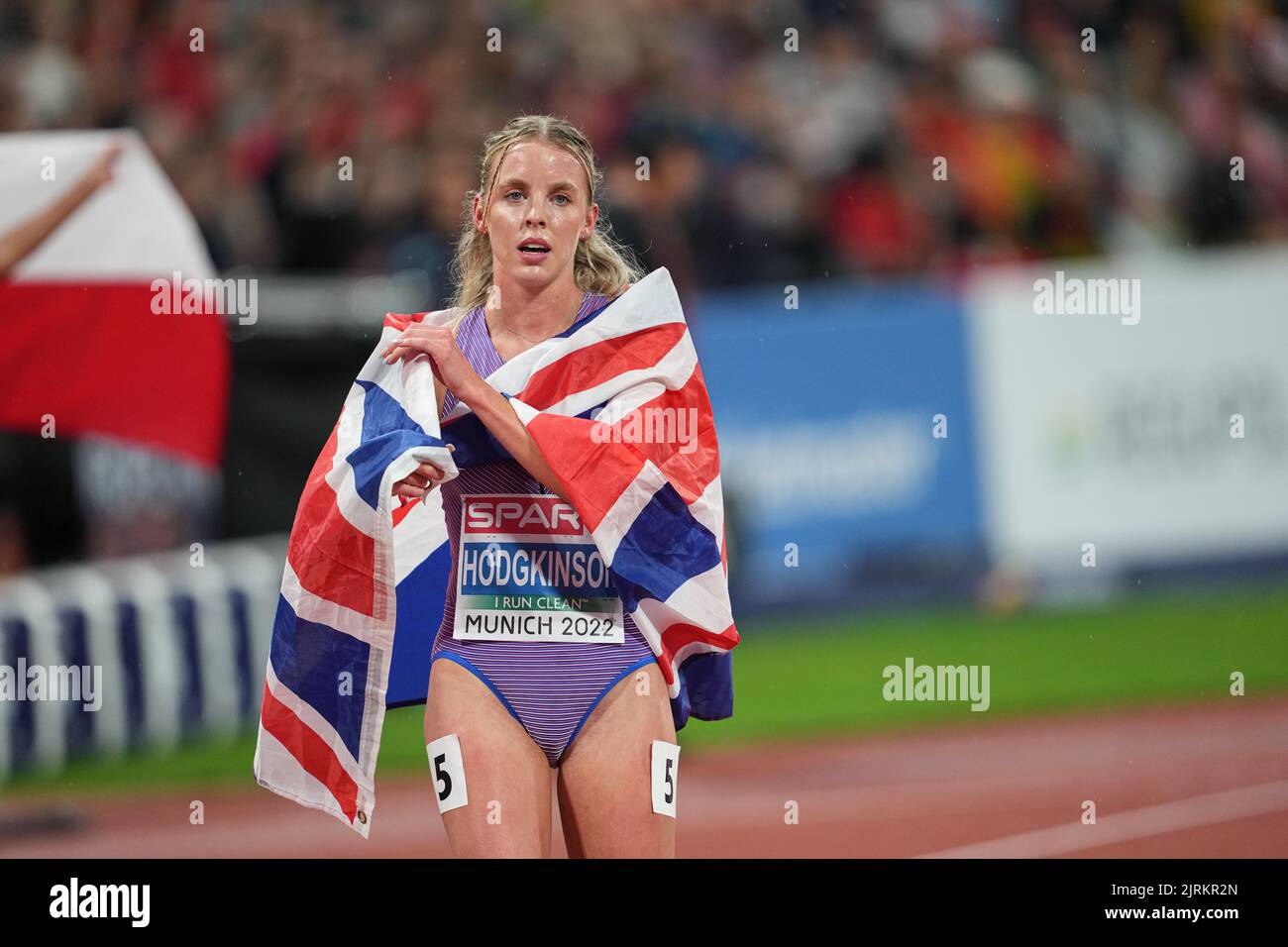 Tatjana Pinto running the 800 meters at the European Athletics
