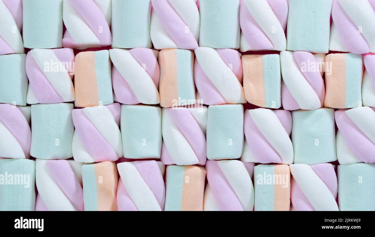 Background of marshmallows of delicate shades, sweetness. High quality photo Stock Photo