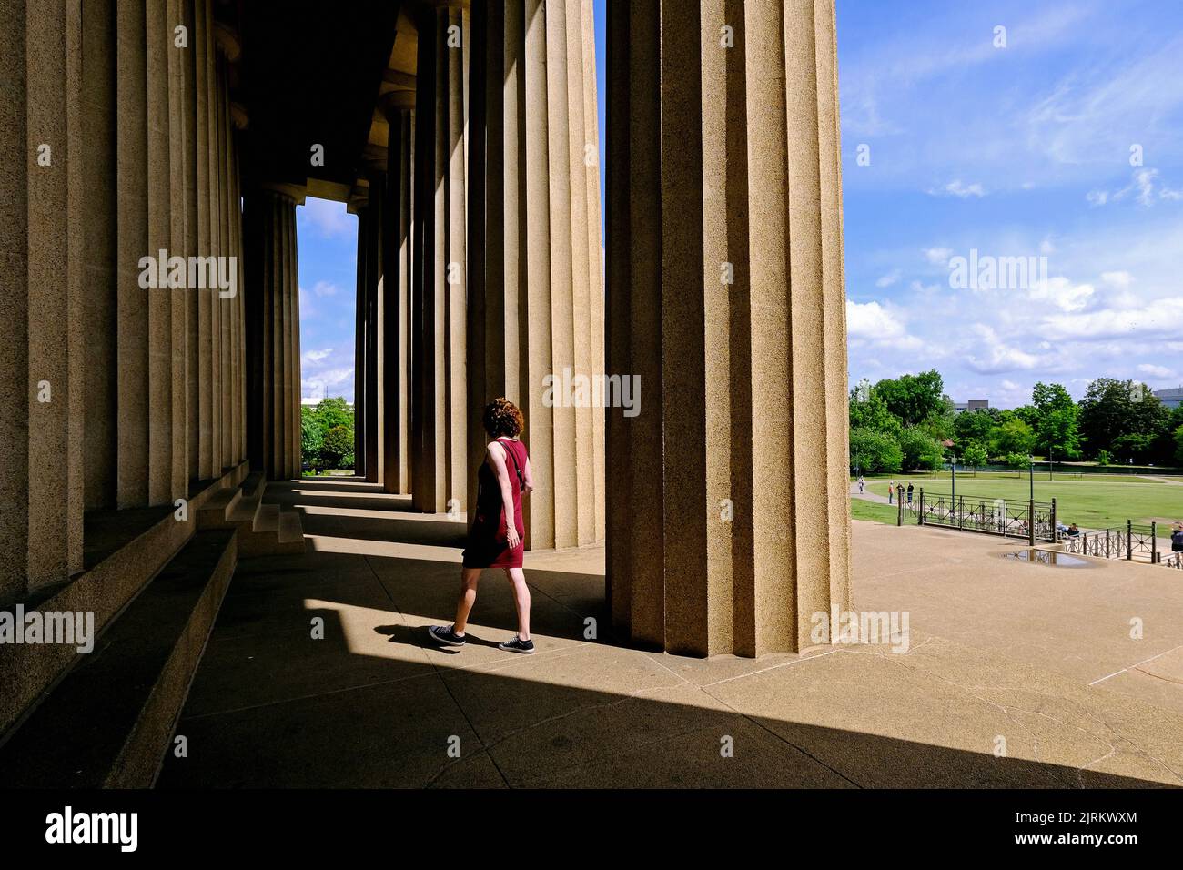 The Parthenon im Centennial Park; Nashville, Tennessee, Vereinigte Staaten von Amerika Stock Photo