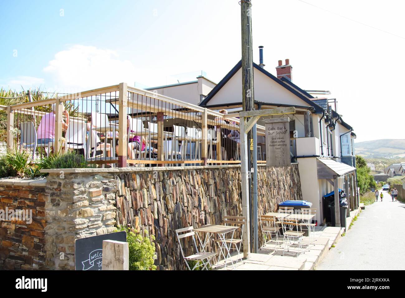 Surf Cafe, Croyde, Braunton, Devon, England, UK, August 2022 Stock