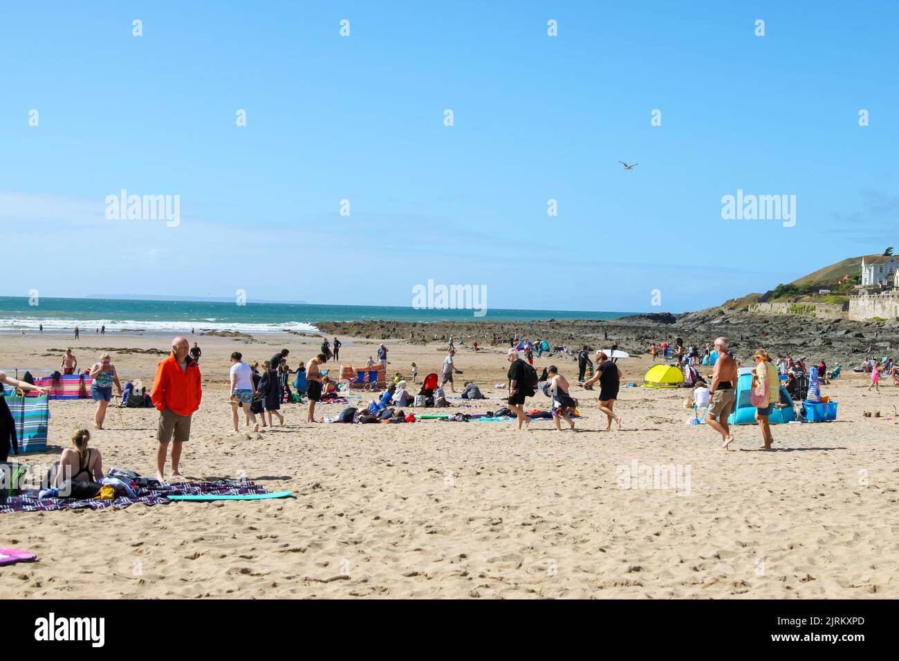 Croyde Bay beach, Braunton, Devon, England, UK, August 2022 Stock Photo