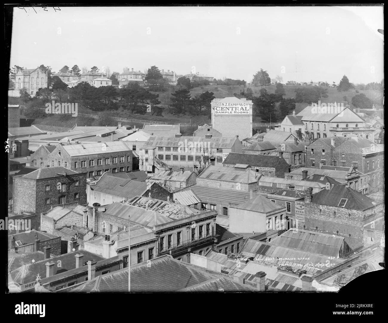 Auckland from Government Insurance Office, circa 1905, Dunedin, by Muir ...