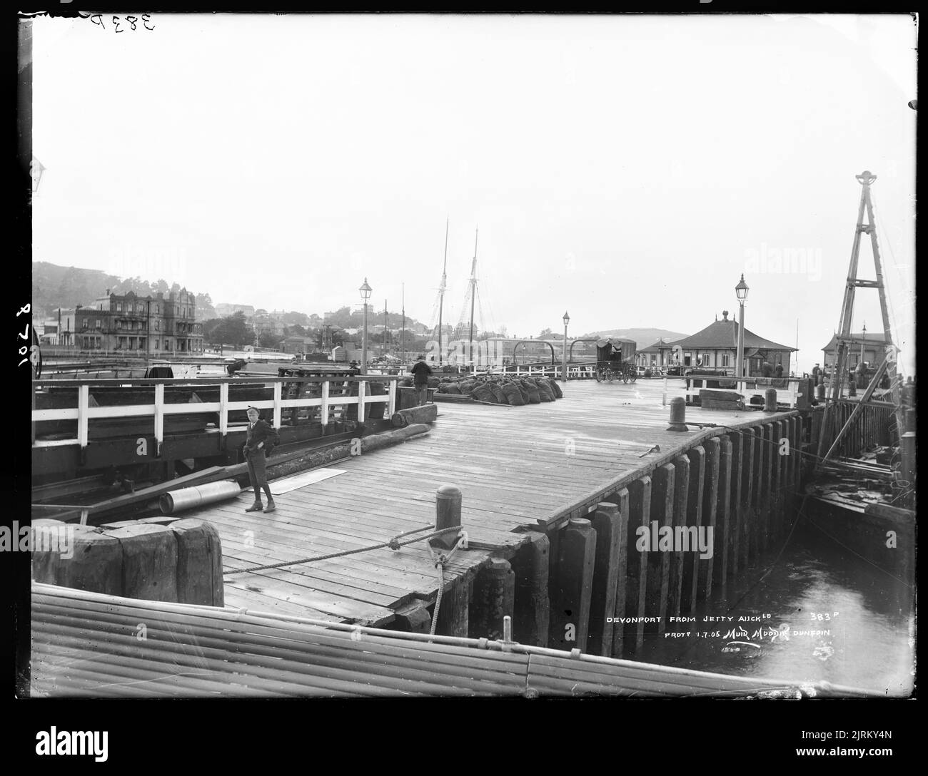 Devonport from jetty, Auckland, circa 1905, Dunedin, by Muir & Moodie