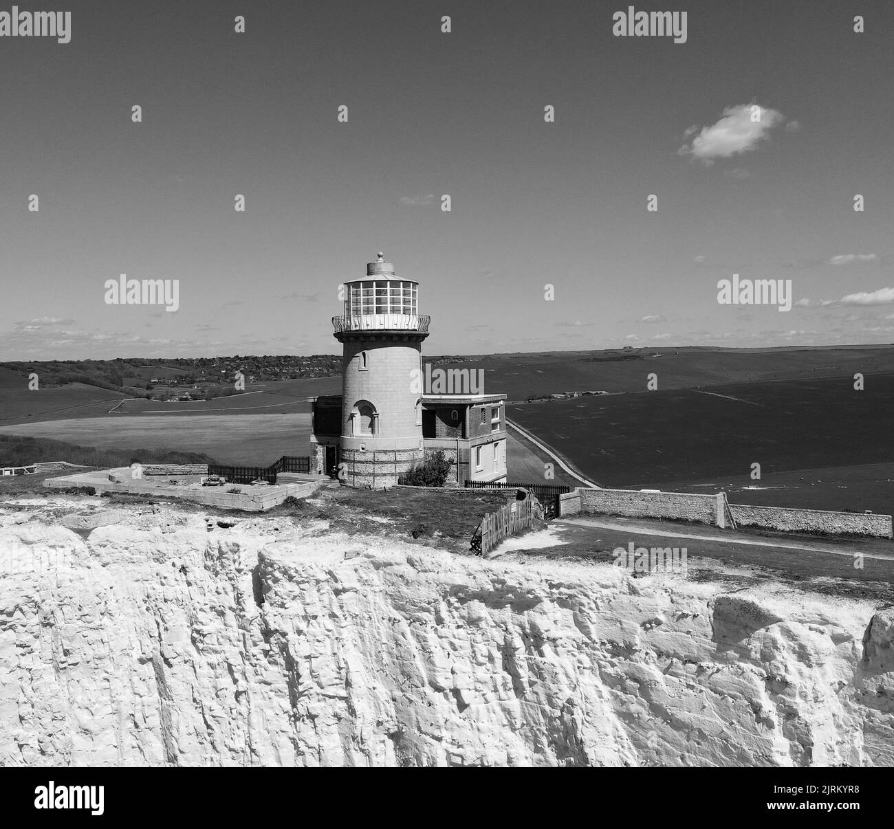 Belle Tout Lighthouse, Eastbourne, East Sussex, UK Stock Photo