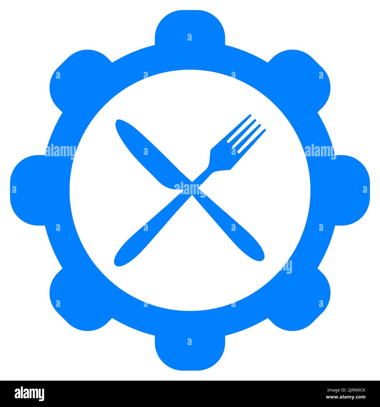 Cutlery and wheel Stock Photo