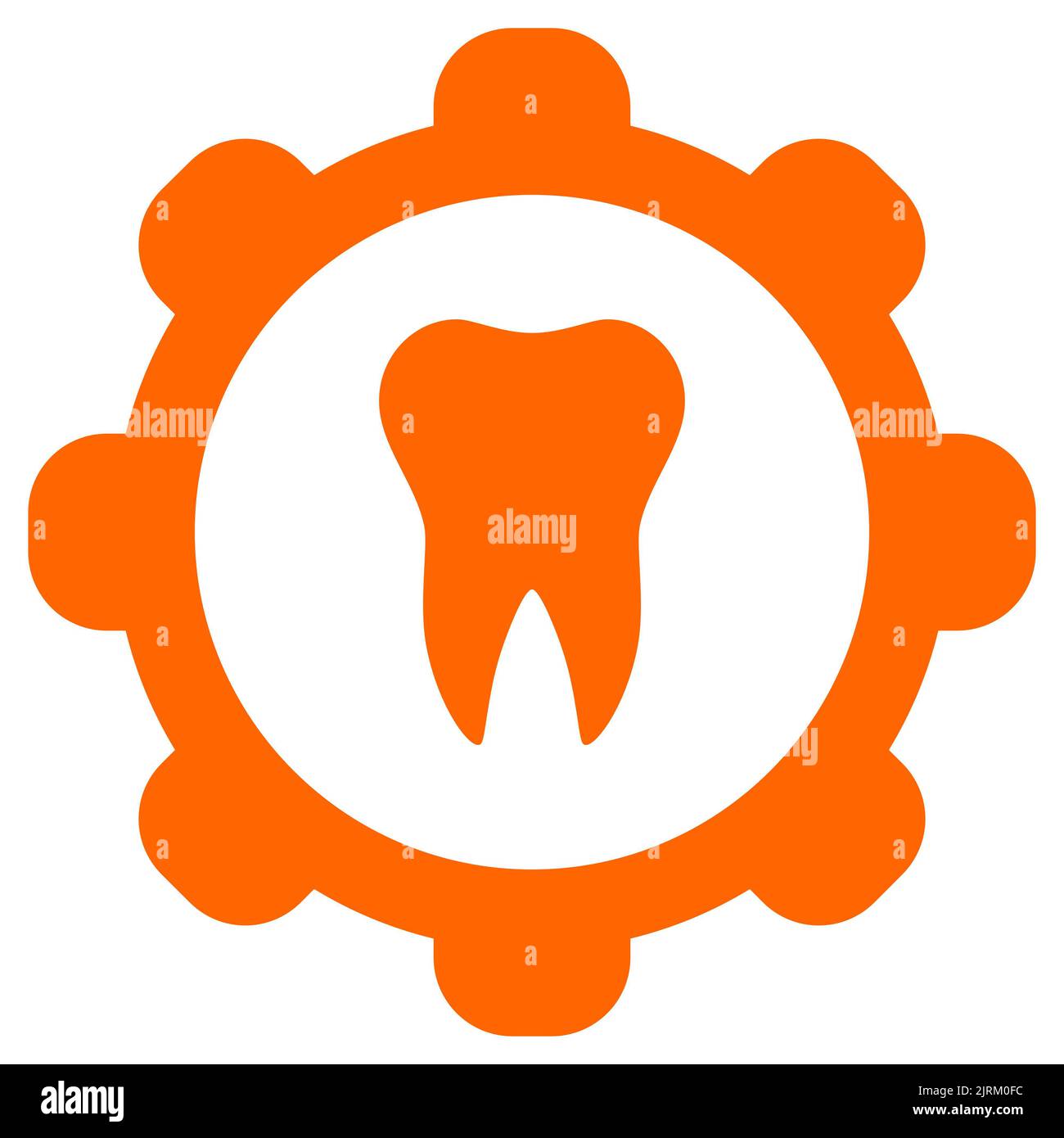 Tooth and wheel Stock Photo