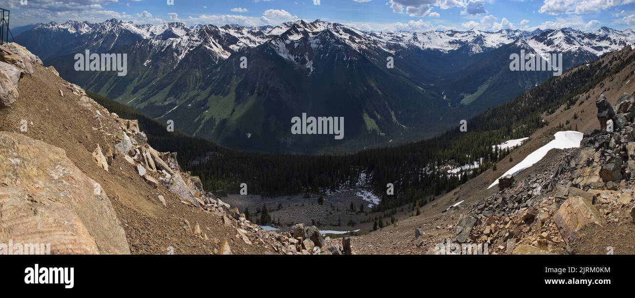 Landscape at the upper station of Golden Eagle Express in Kicking Horse