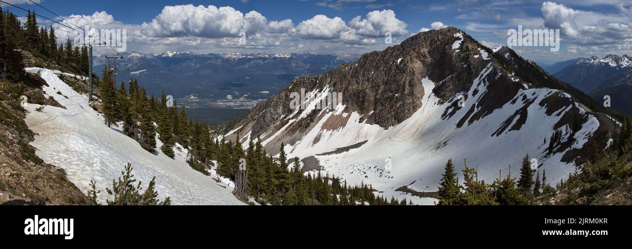 Landscape at the upper station of Golden Eagle Express in Kicking Horse