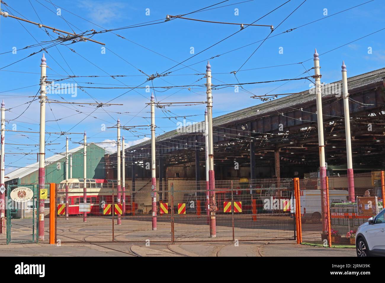 Rigby Road, Tramtown depot ,Blackpool transport, Lancashire, England, UK, FY1 5DD Stock Photo