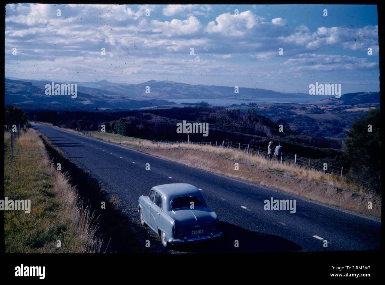 The dunedin waitati motorway with blues hires stock photography and