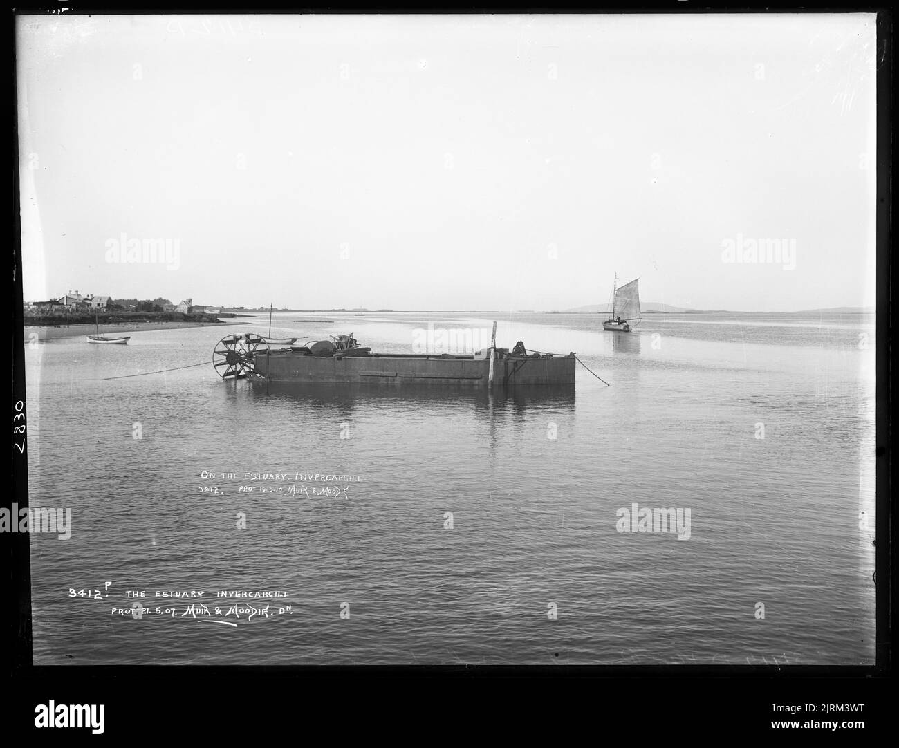 The Estuary, Invercargill, circa 1907, Invercargill, by Muir & Moodie Stock Photo Alamy