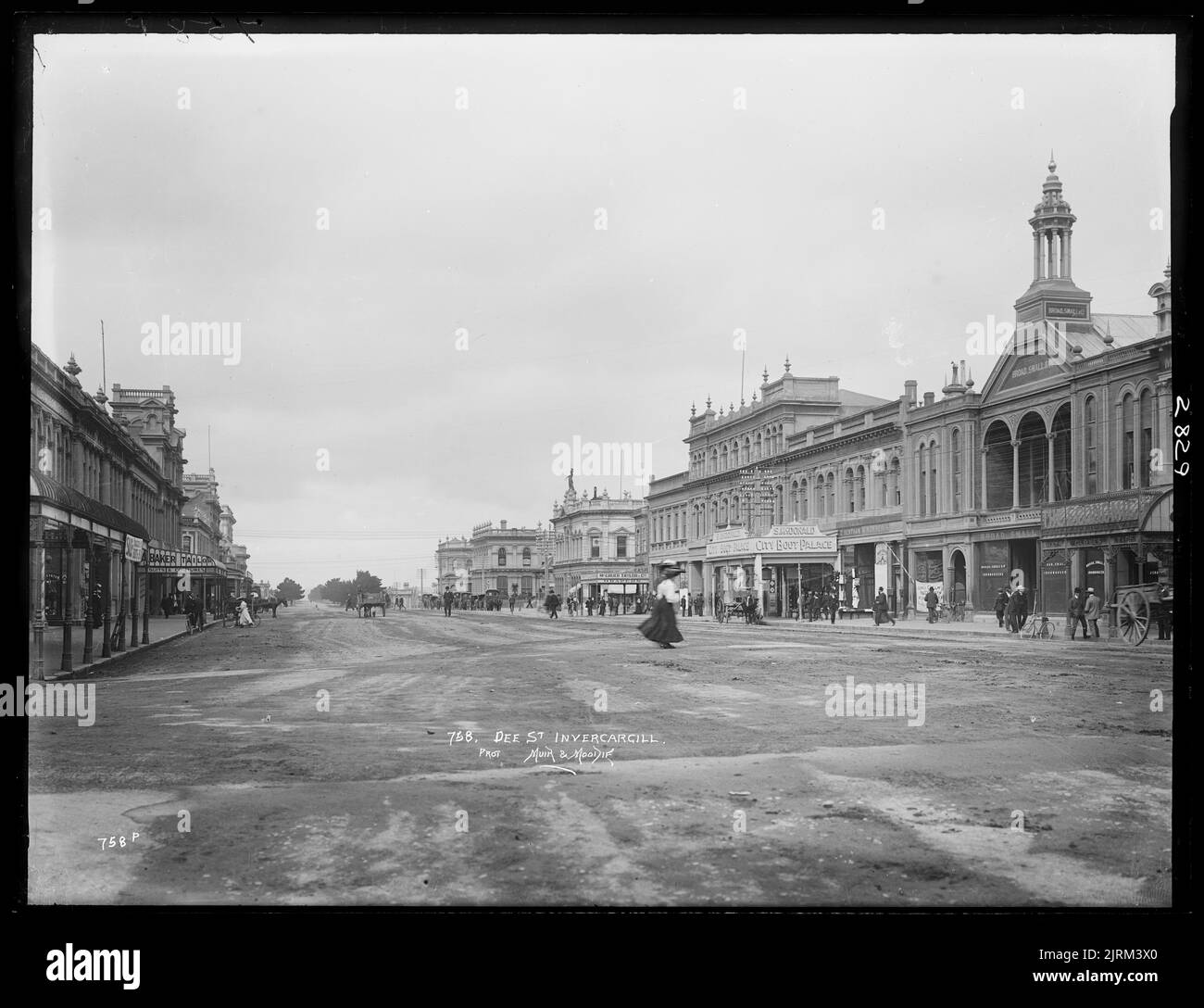 Dee Street, Invercargill, circa 1900, Invercargill, by Muir & Moodie