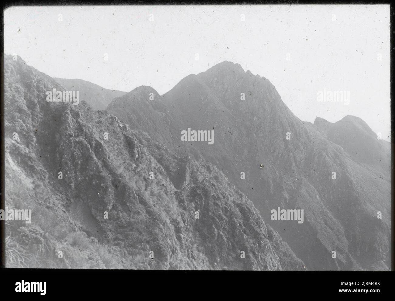 Some of the razorbacked serrations of the Waiohina Pinnacles looking ...