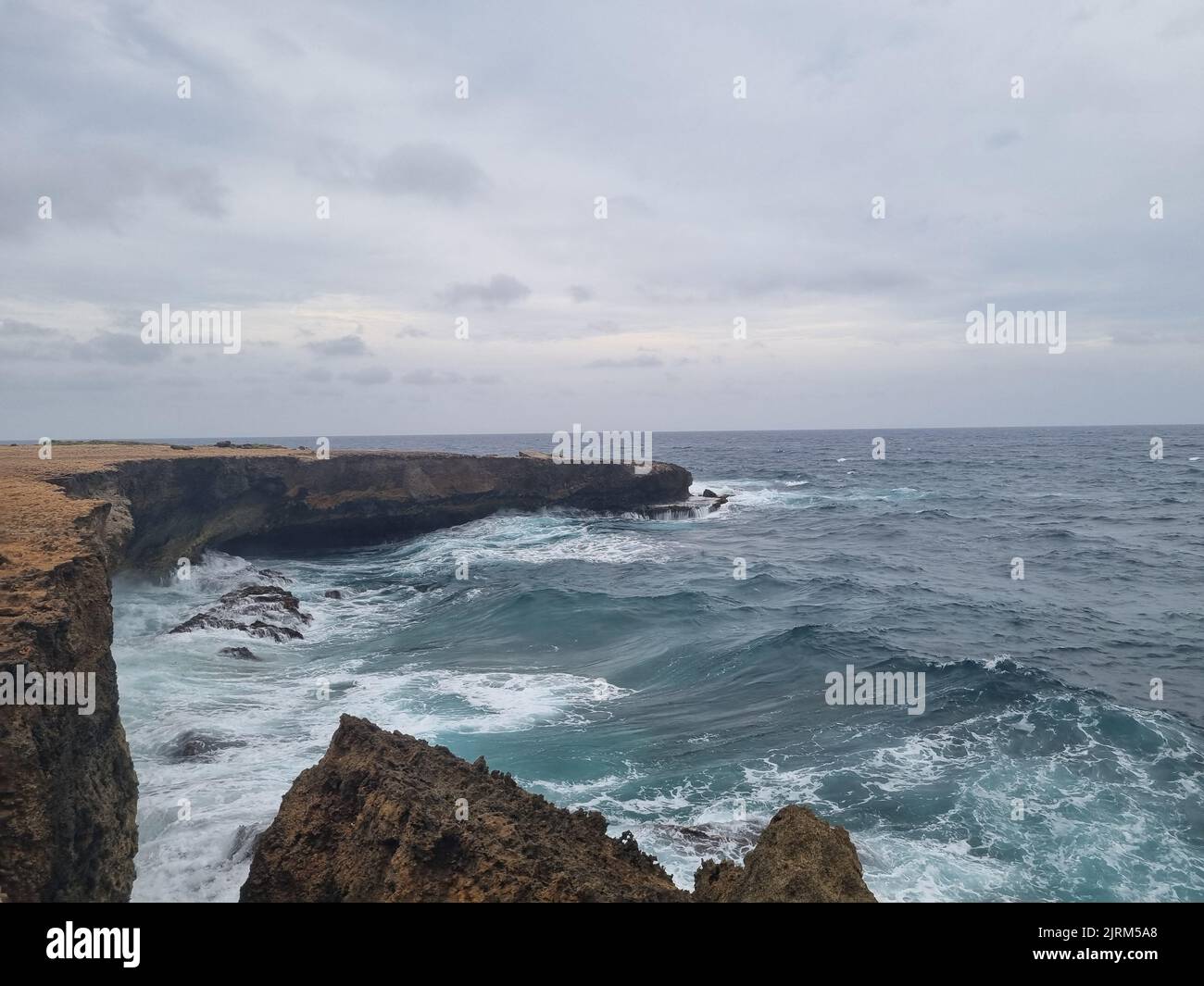 Amazing landscapes of Aruba Views of the Aruba island Stock Photo
