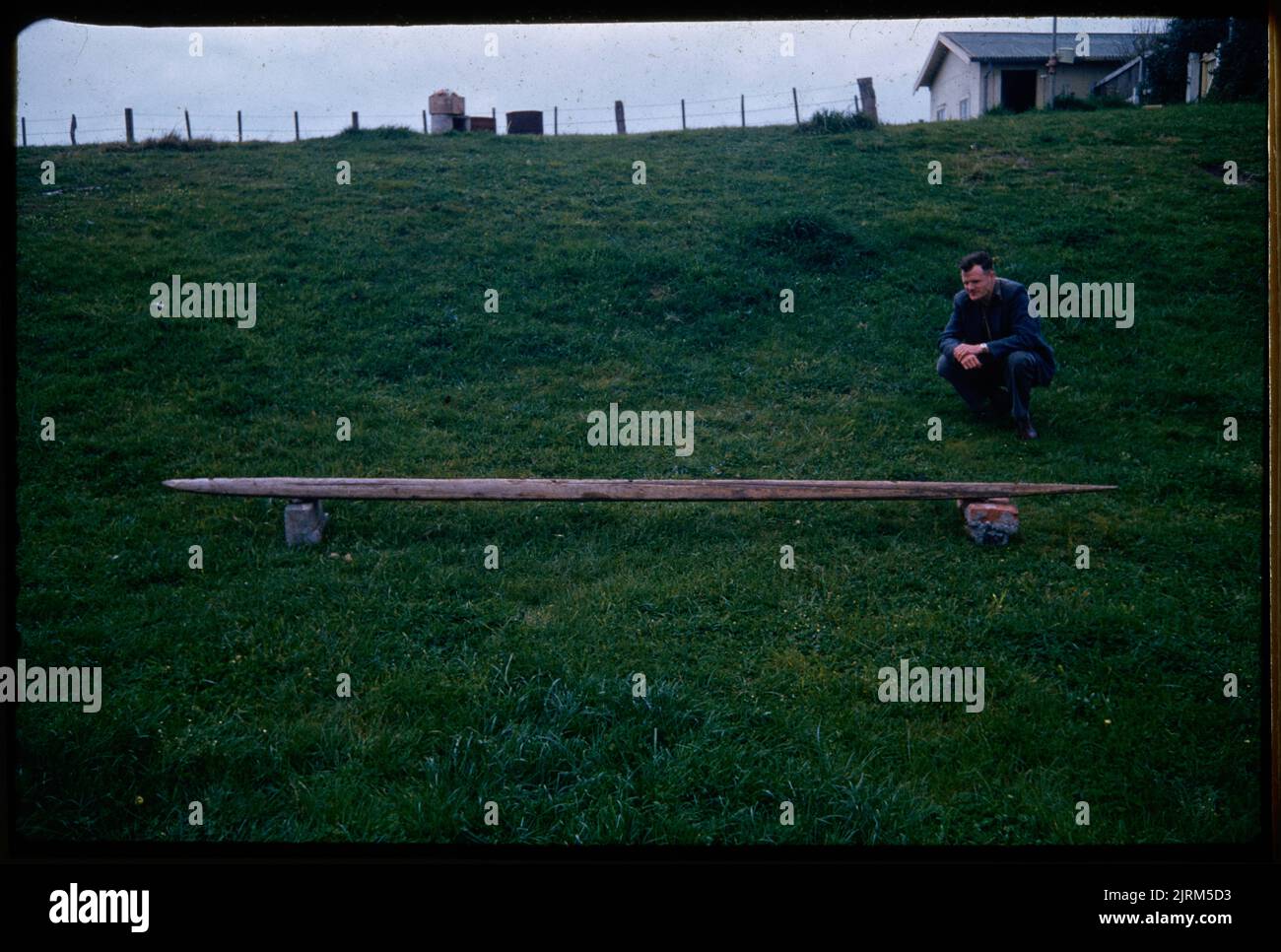 Side view to show blunt (rear) & tapering (forward) ends (at left ...