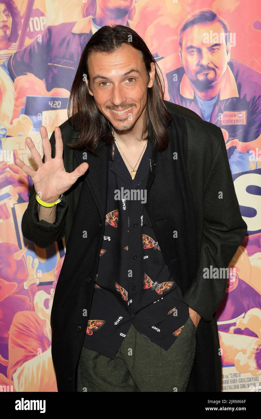 August 24, 2022, Los Angeles, California, USA: LOS ANGELES - AUG 24: Jake Richardson at the premiere of Clerks III at the TCL Chinese 6 Theatres on August 24, 2022 in Los Angeles, California (Credit Image: © Nina Prommer/ZUMA Press Wire) Stock Photo