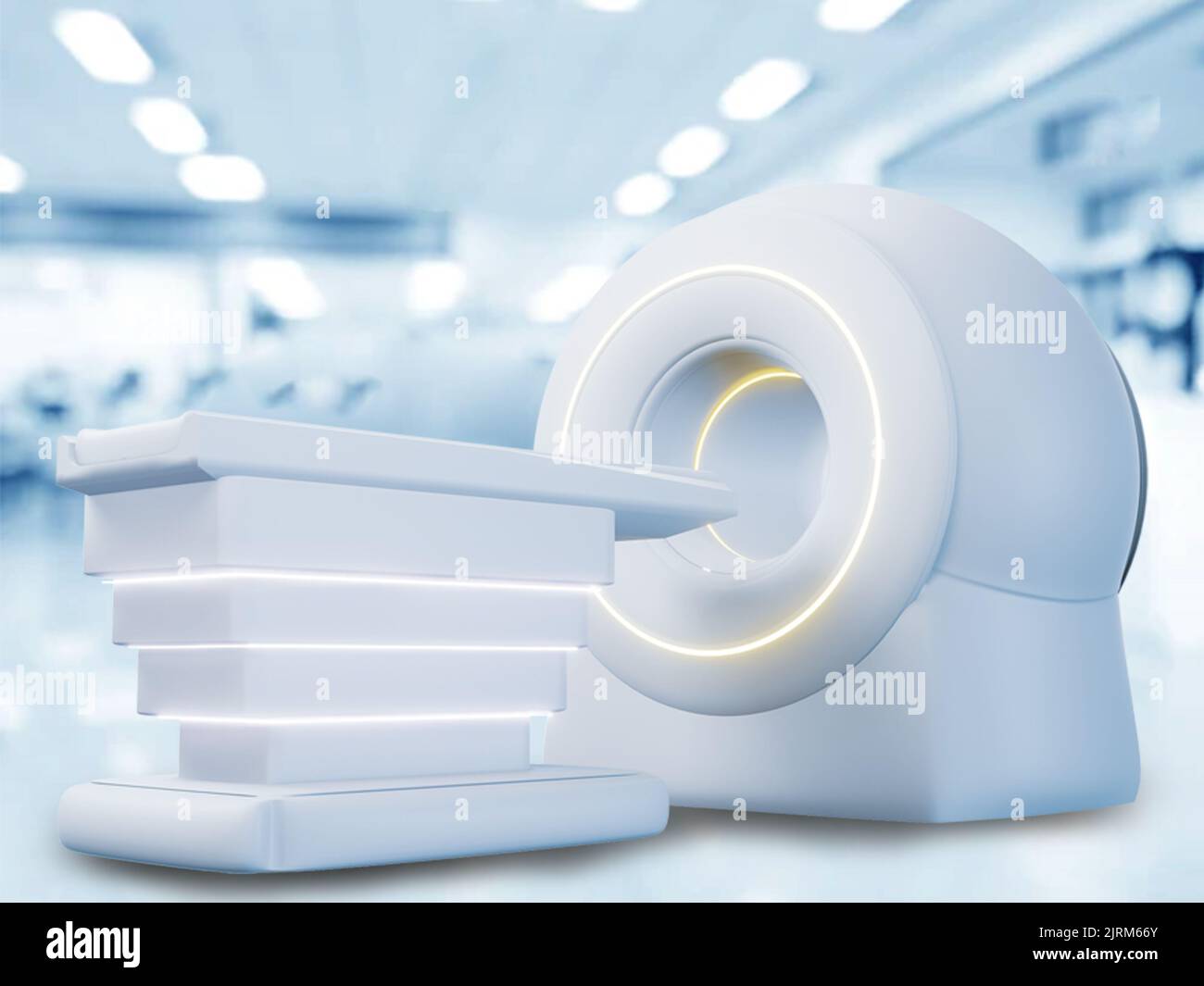 MRI SCANNER resonance imaging scan device in Hospital 3D