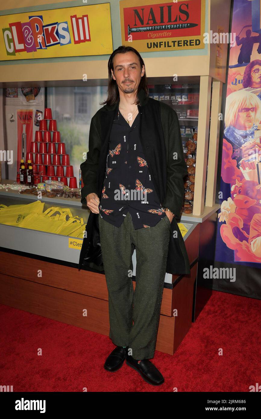 August 24, 2022, Los Angeles, California, USA: LOS ANGELES - AUG 24: Jake Richardson at the premiere of Clerks III at the TCL Chinese 6 Theatres on August 24, 2022 in Los Angeles, California (Credit Image: © Nina Prommer/ZUMA Press Wire) Stock Photo