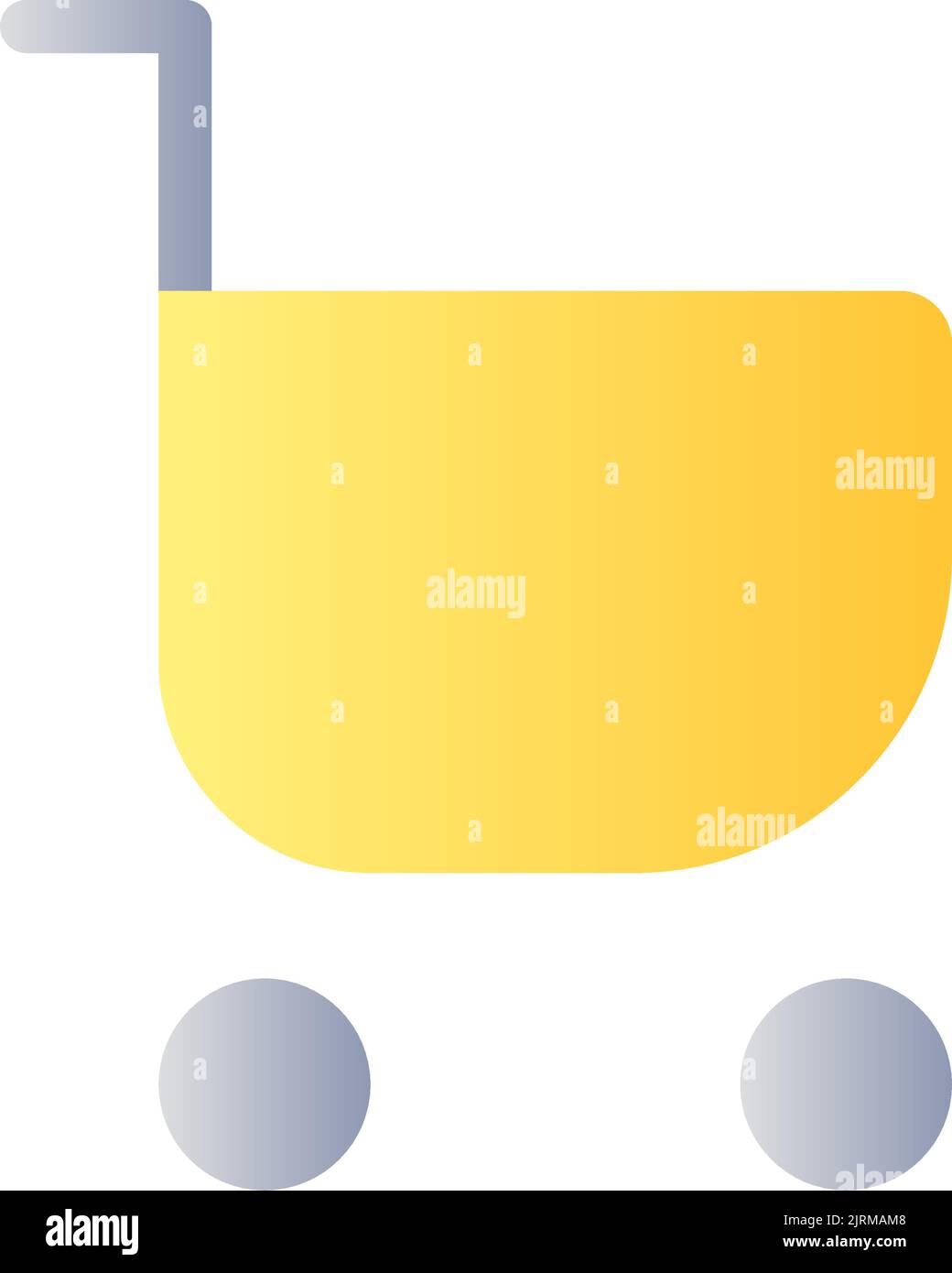 Shopping cart flat gradient color ui icon Stock Vector Image & Art - Alamy