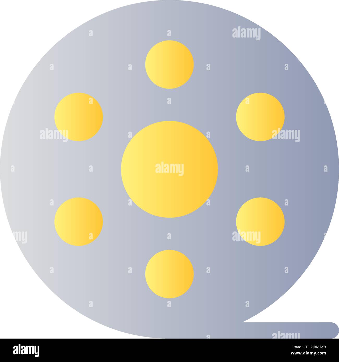 Film reel flat gradient color ui icon Stock Vector Image & Art - Alamy