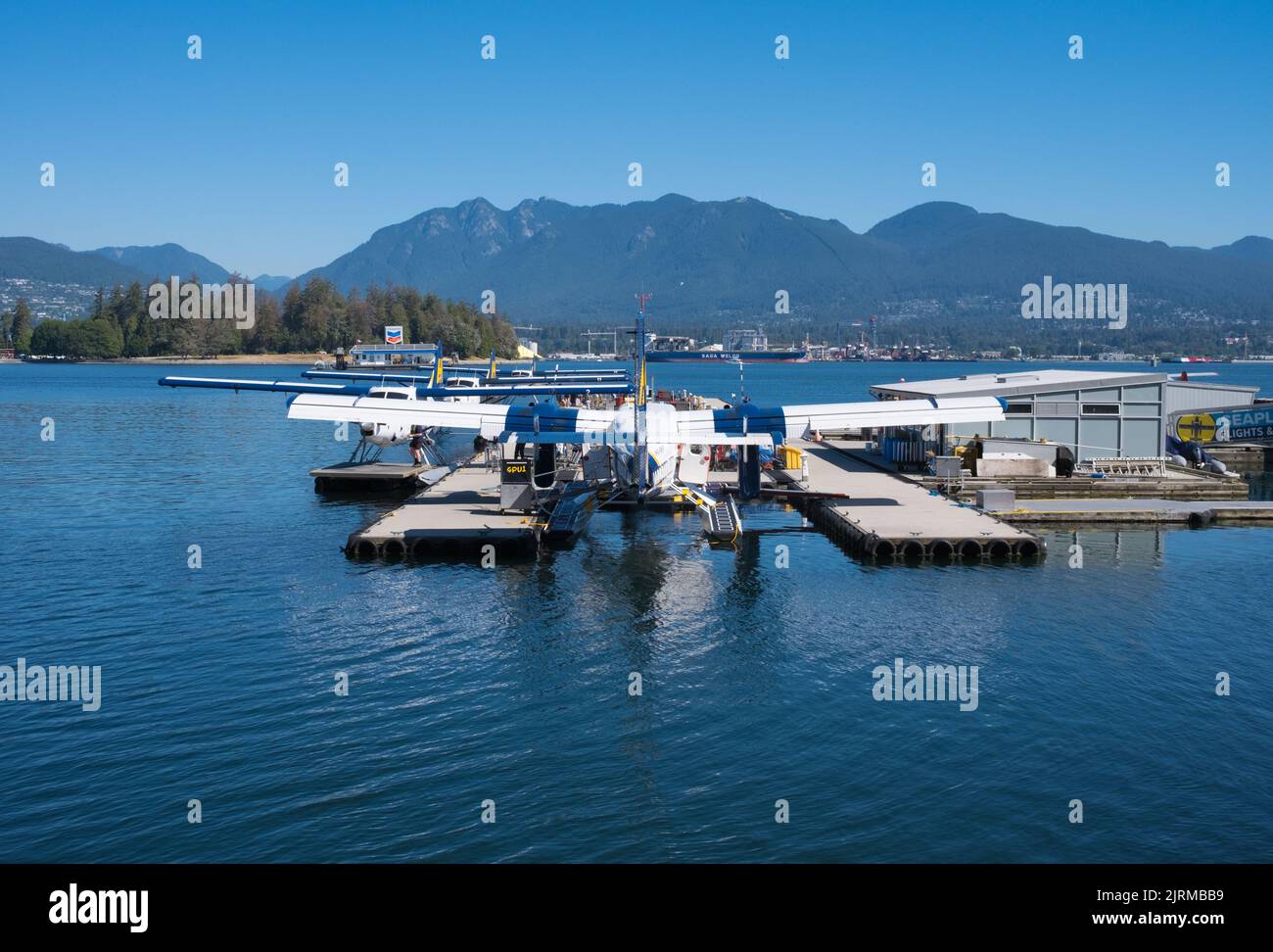 Harbour Air seaplanes, Vancouver, Canada Stock Photo