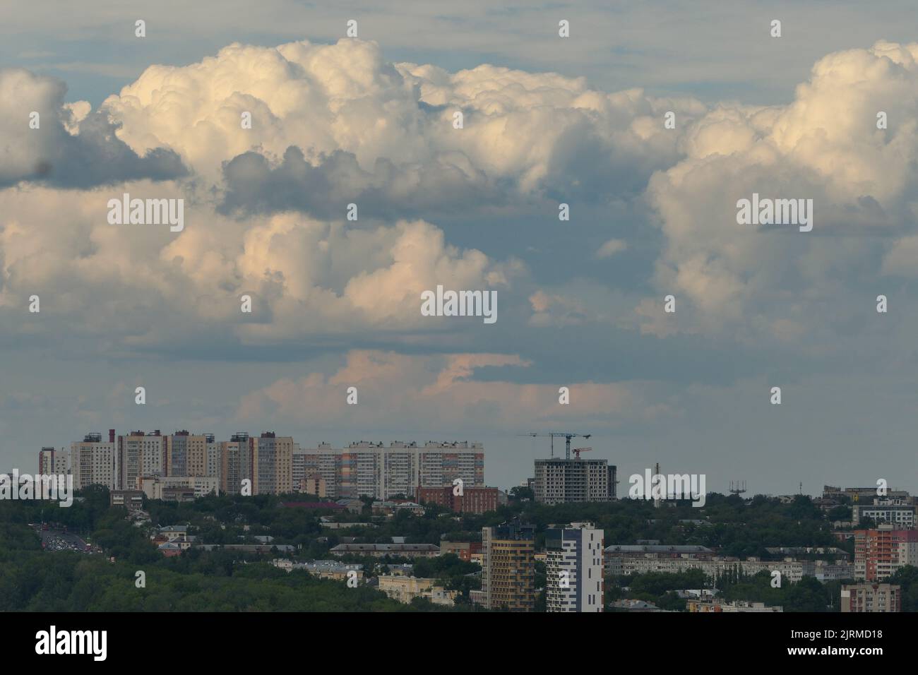 Landscape and Architecture. Panorama of the big city Stock Photo - Alamy