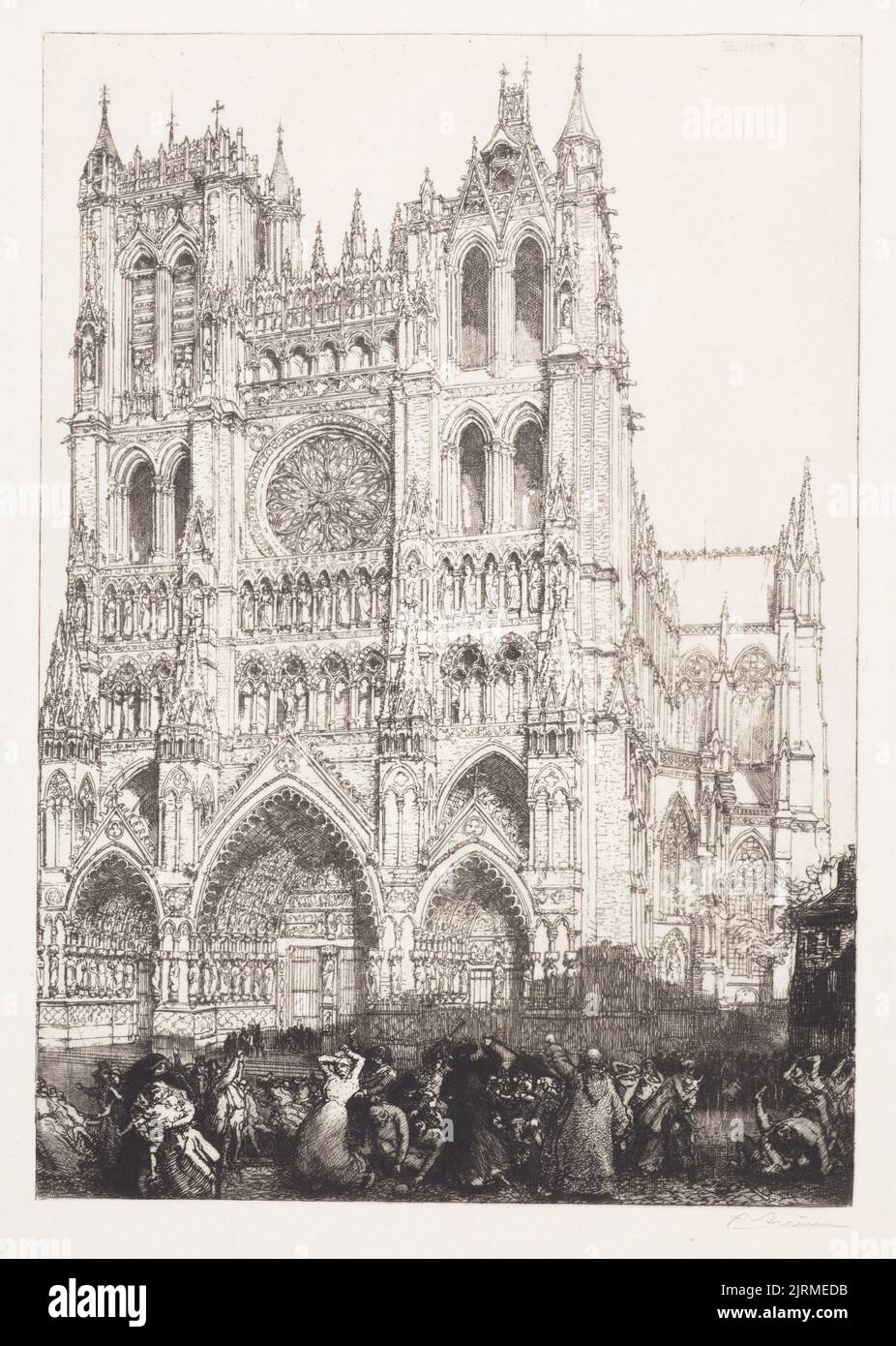 Amiens Cathedral: Jour de l'Inventaire (Inventory day), 1907, France ...