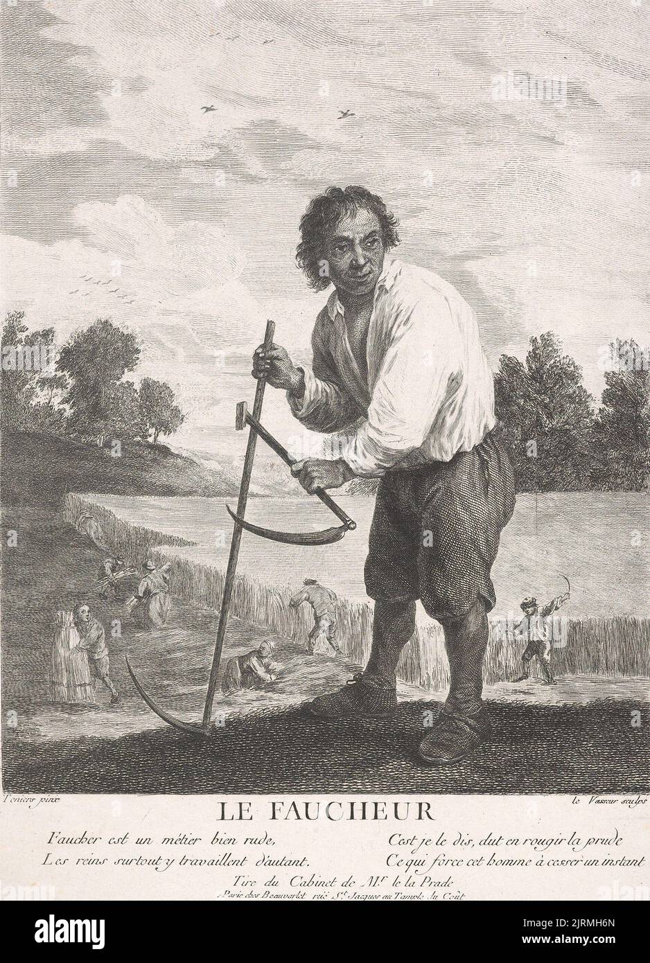Le Faucheur (The reaper), 17491797, France, by JeanCharles Levasseur