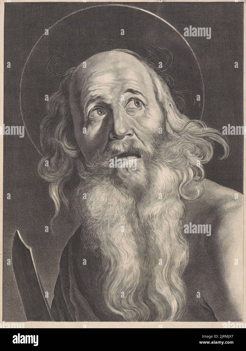 Bust of an apostle (St. Paul) with sword., Mid 17th century, by Theodor