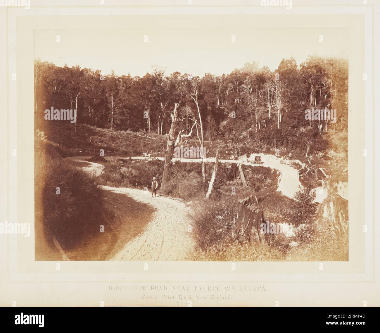 Horseshoe Bend near Taueru [sic], Wairarapa, Castle Point Road, New