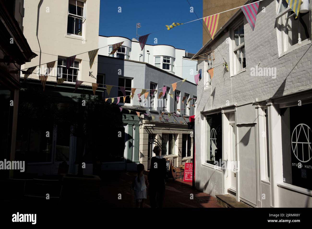 Brighton East Sussex. the lanes shopping area Stock Photo