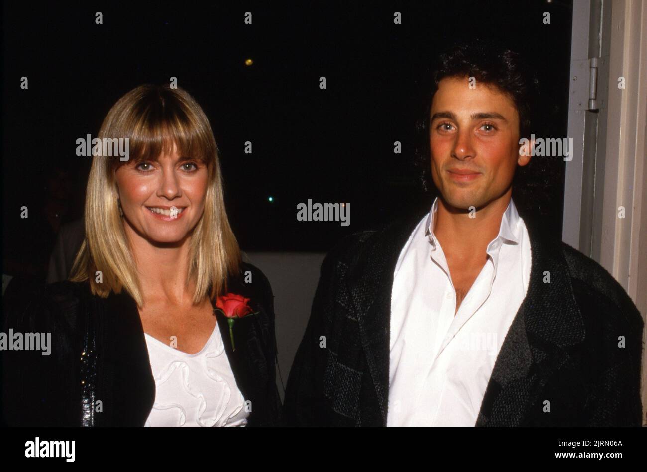 Olivia Newton-John  and Matt Lattanzi Circa 1980's Credit: Ralph Dominguez/MediaPunch Stock Photo