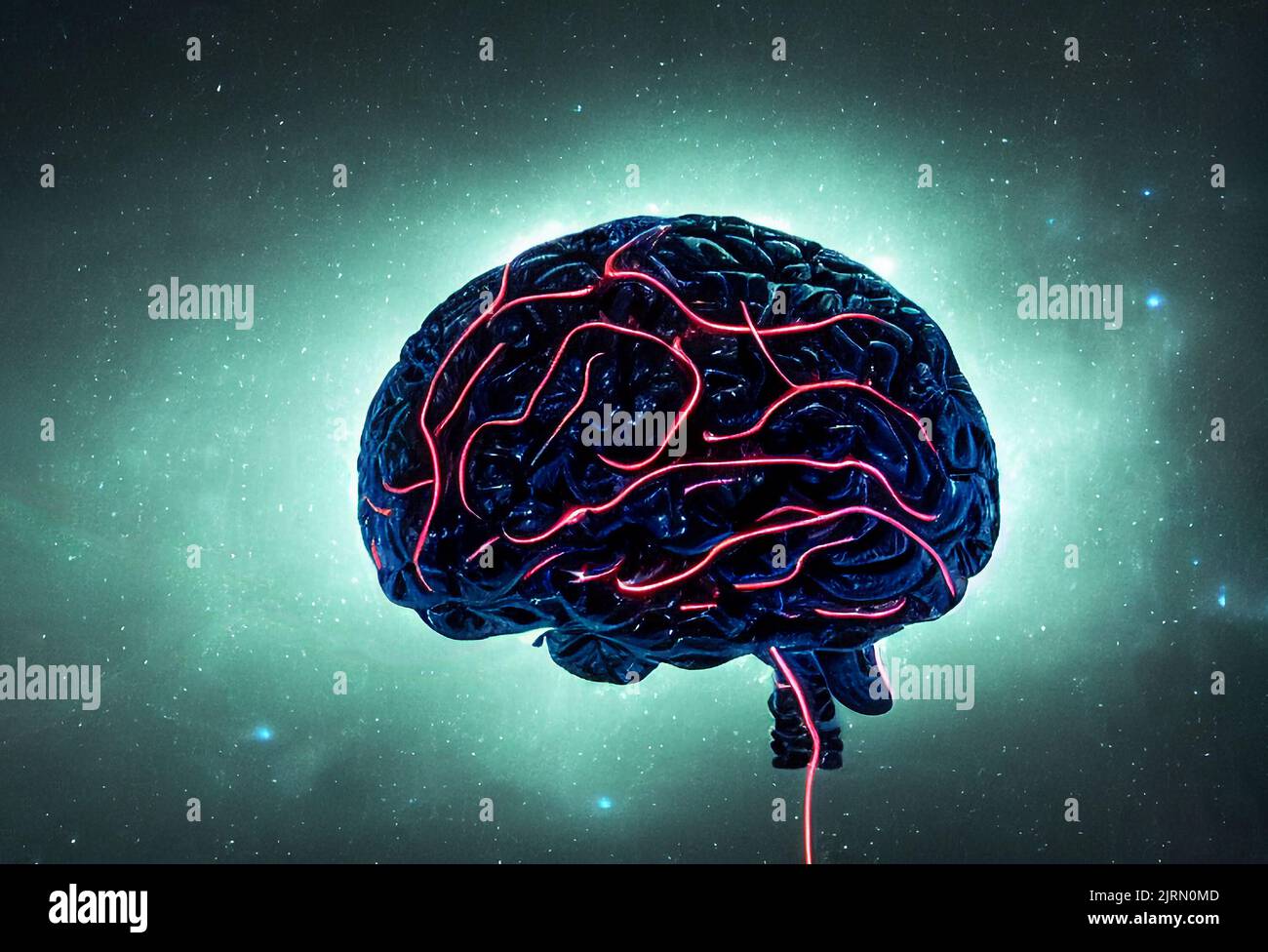 An illustration of an artificial brain Stock Photo Alamy