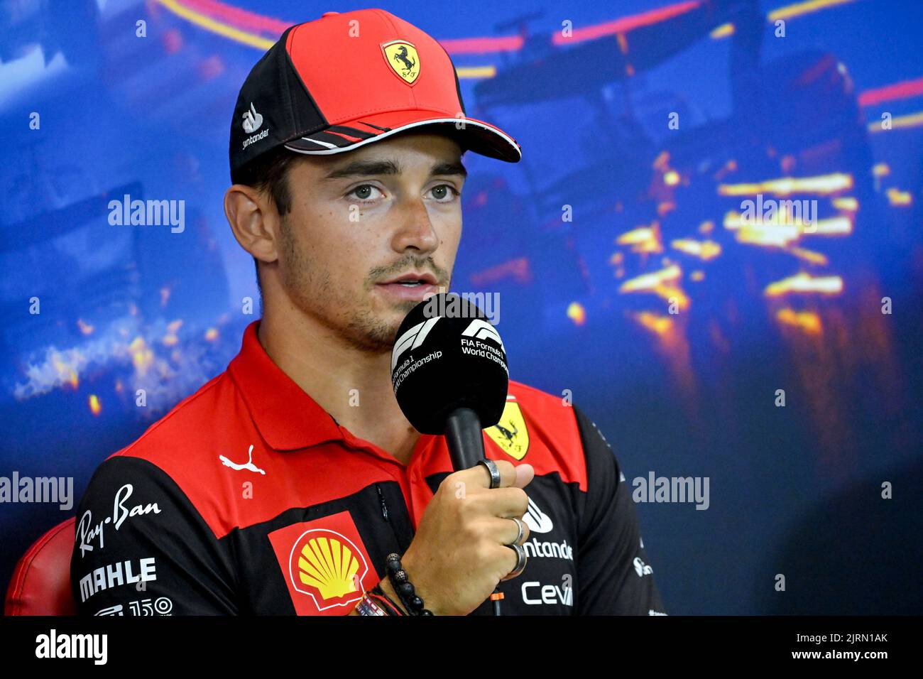 Scuderia Ferrari Monegasque rider Charles Leclerc pictured during a