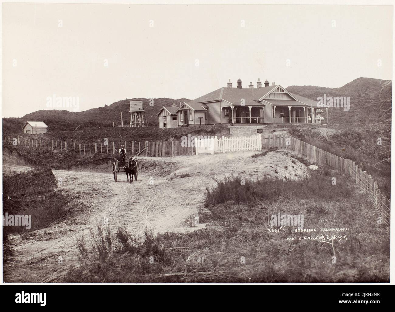 Hospital Taumarunui, circa 1909, Dunedin, by Muir & Moodie Stock Photo